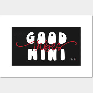 Sticker Quote Saying Good Vibes Mini (Mama) Matching Print Posters and Art